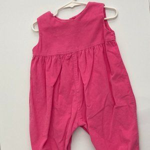 Funtasia pink baby overalls, size 12 months